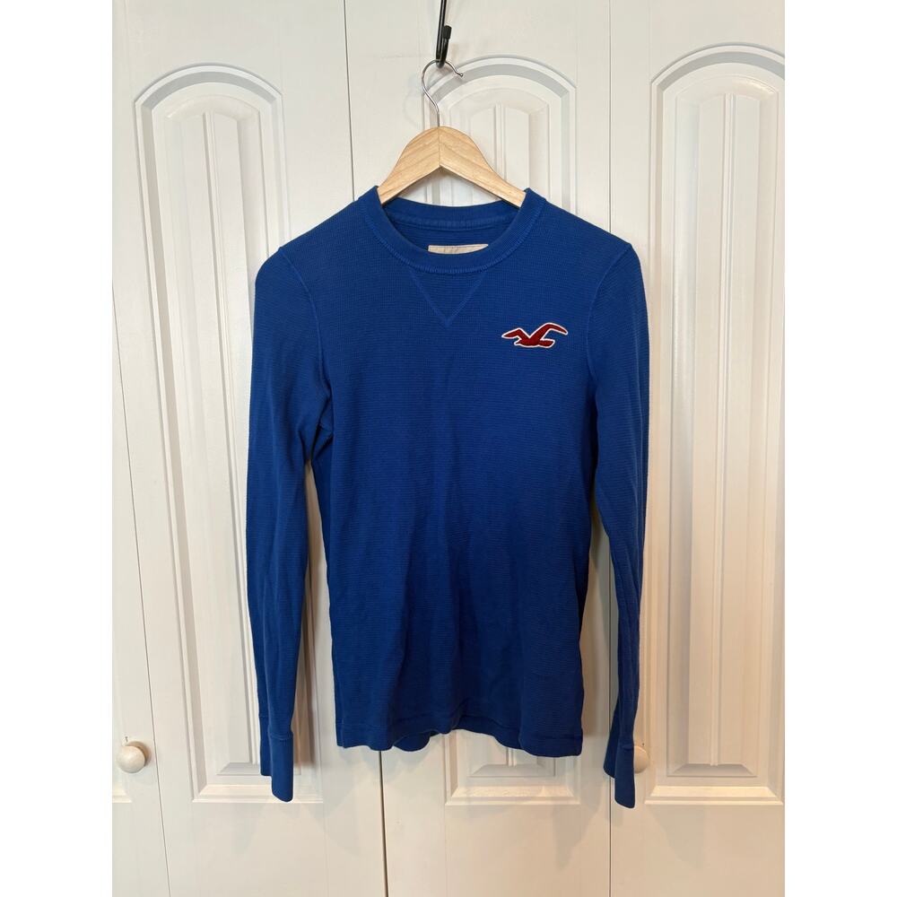 Hollister Blue Long Sleeve Shirt Size Small